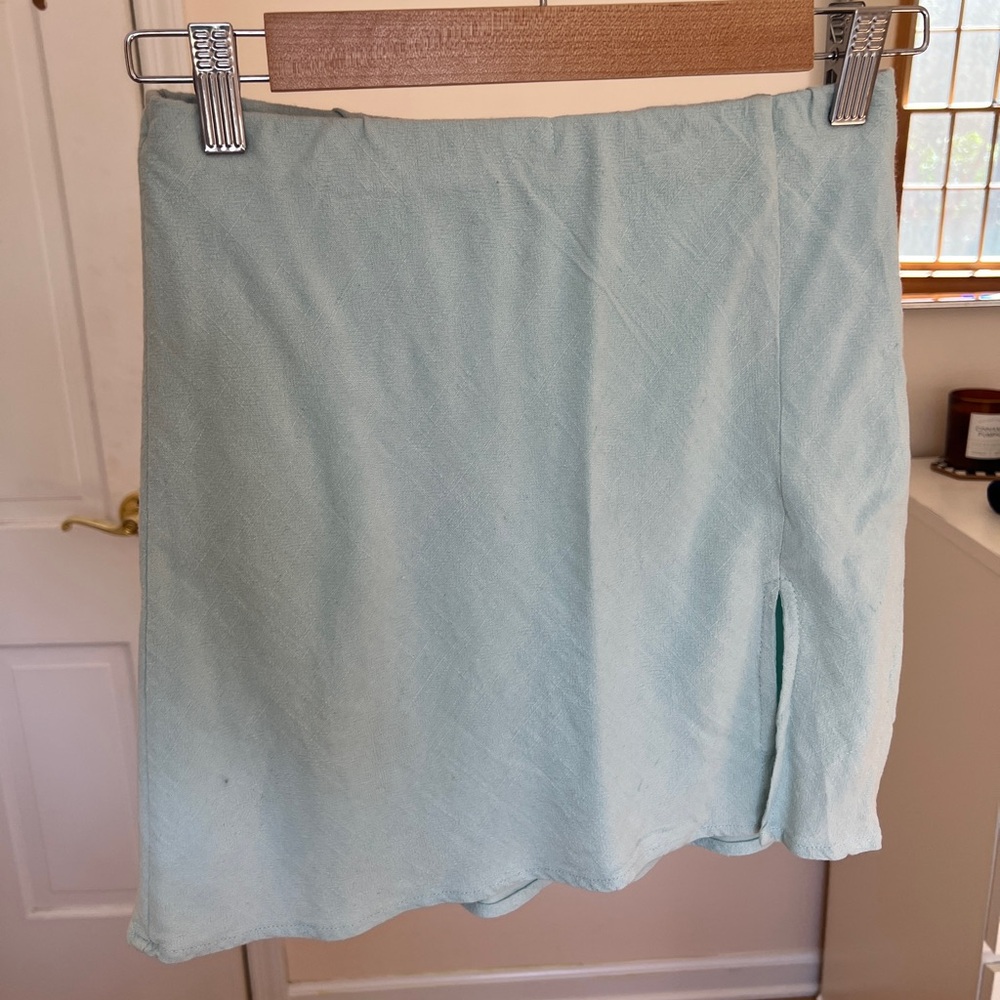 Baby Blue Mini Skirt